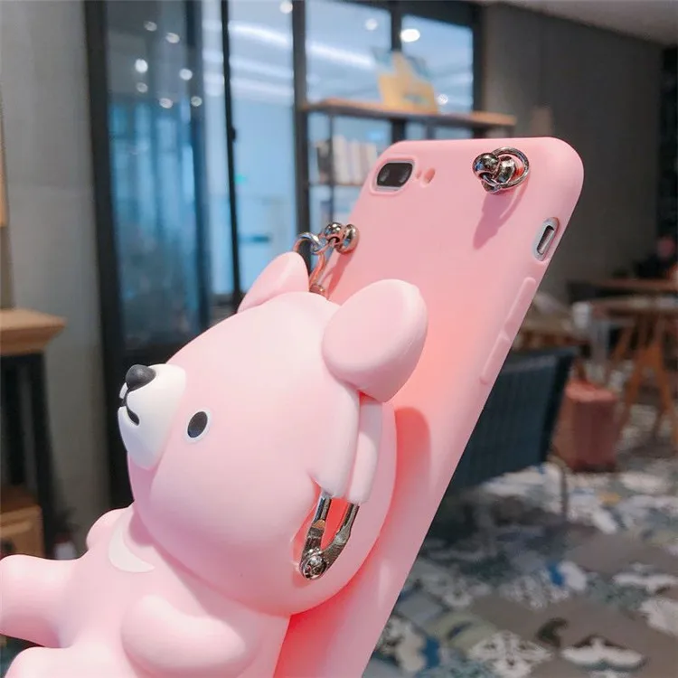 Cartoon DIY 3D Wallet Soft Silicone Case For Samsung Galaxy A06 A05 A14 A15 A24 A25 34 A53 A55 A56 A73 Cute Cat Bag Dog Shell image 5