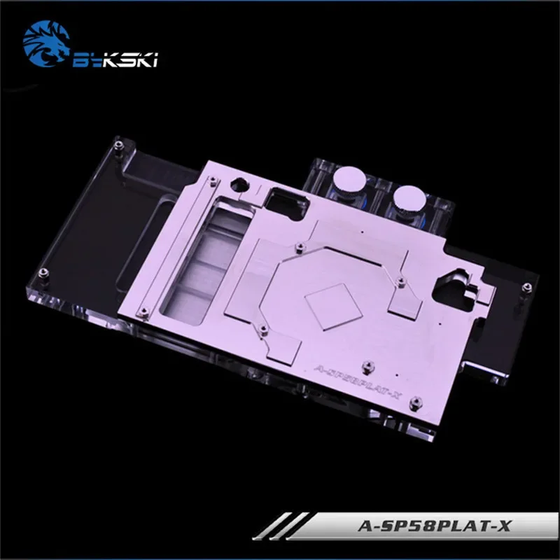 Bykski-Full GPU Water Block para VGA Sapphire, RX580 Nitro, Placa gráfica, Refrigeração a Água, 5V, 12V, M/B SYNC,A-SP58PLAT-X