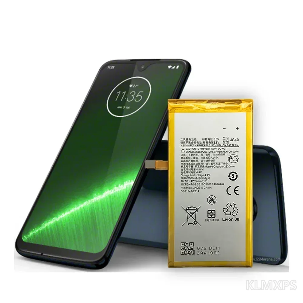 Replacement Battery JG40 For Motorola Moto G7 Plus XT1965 Global G7Plus Mobile Phone Repair Battery High Quality Long Lasting