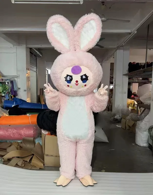 

New Adult Halloween Character Hot Girl Labubu Christmas Dress Full Body Outfit Mascot Costume