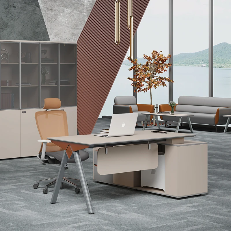 Wholesale One Person Office Desk Set With Storage Drawers Custom Office Executive Furniture Staff Working Table for Sale