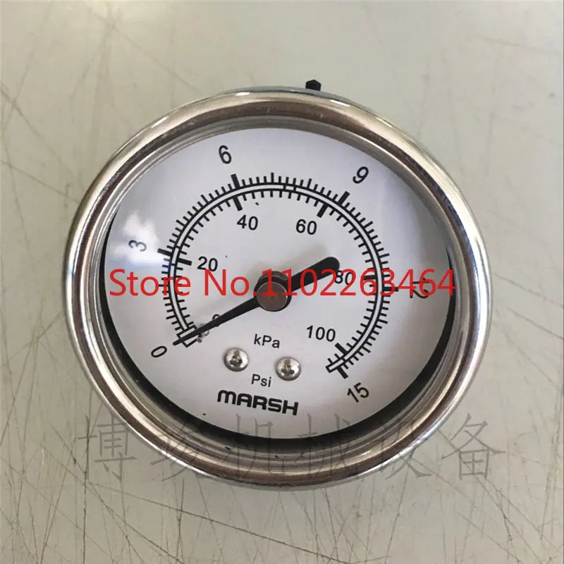 

Imported Marsh 0~15psi American standard stainless steel barometer Micro pressure gauge Pressure gauge