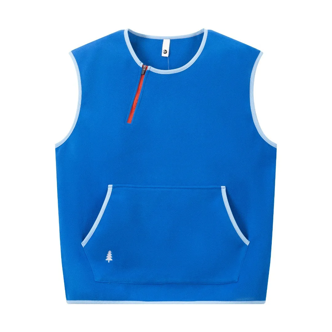 

Жилет с круглым вырезом, модный теплый пуловер для кемпинга на открытом воздухе для мужчин и женщин, осенне-зимний теплый топ, дизайн с цветными блоками.