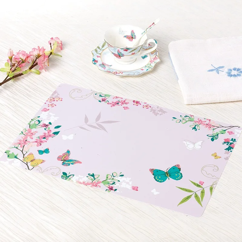 

Romantic Cherry's Love Series Place Mat for Tea Cup and Saucer as Gift set for Home Decorations Party Wedding Celebrations