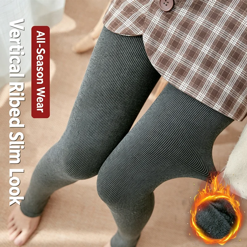 Winter Warm Kneepad Velvet Lining Women Long Socks Thick Wool Leg Warmer Thermal Foot Cover Solid Color Girl Knitted Stockings
