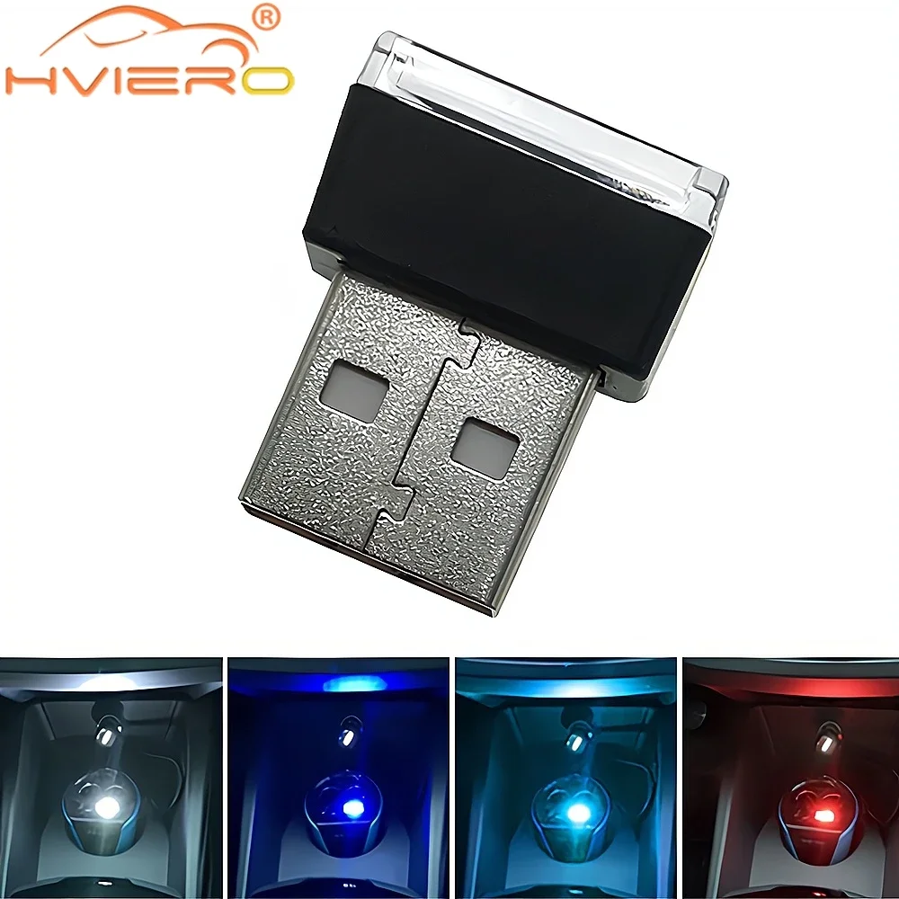 

Tragbare Mini USB Light Modeling Car Ambient Neon Inside Decoration Interior Lighting Auto Accessories Blue LED Atmosphere Lamp