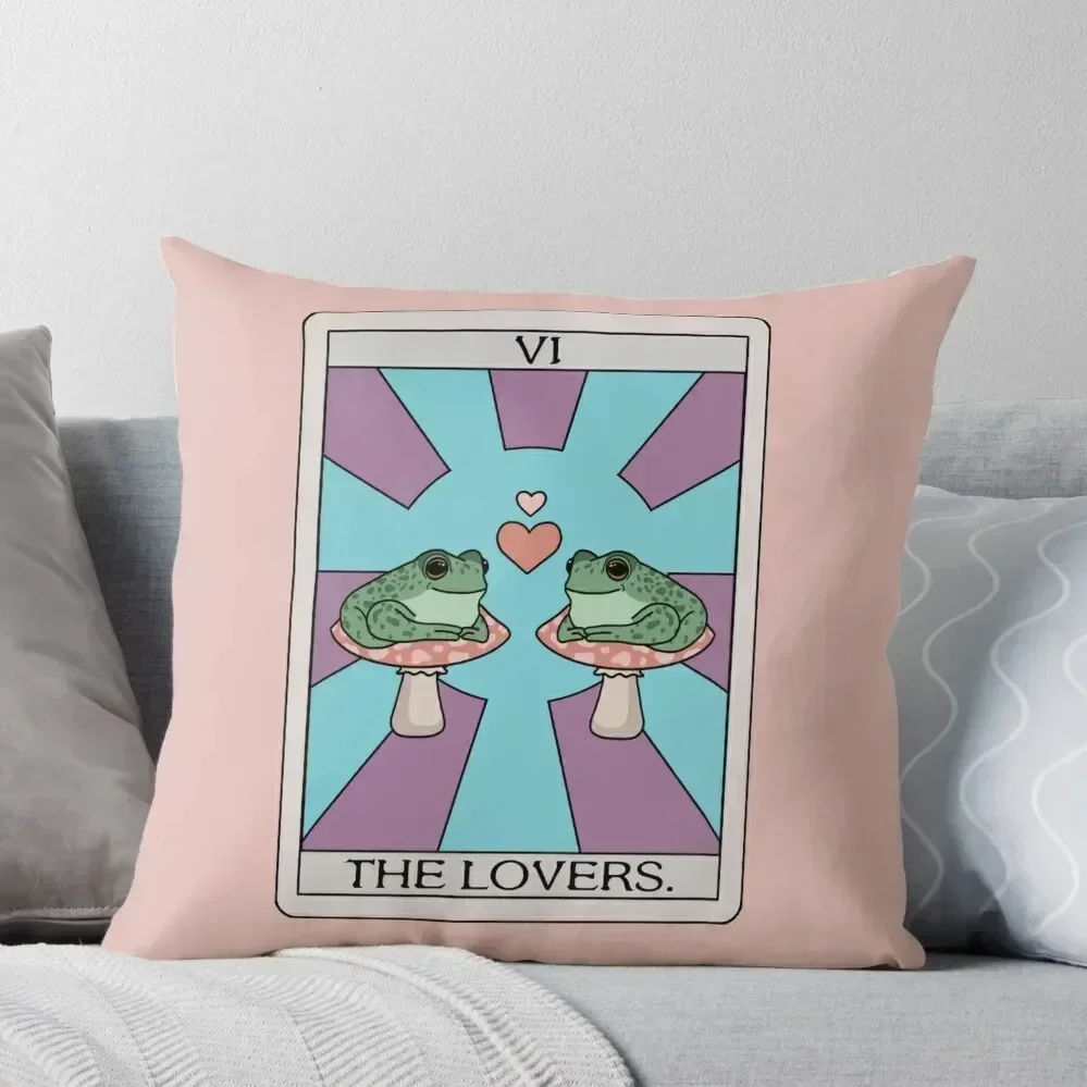 

The Lovers Frog Tarot Throw Pillow pillow pillowcase Pillow Covers Decorative Custom Cushion Photo Sofas Covers