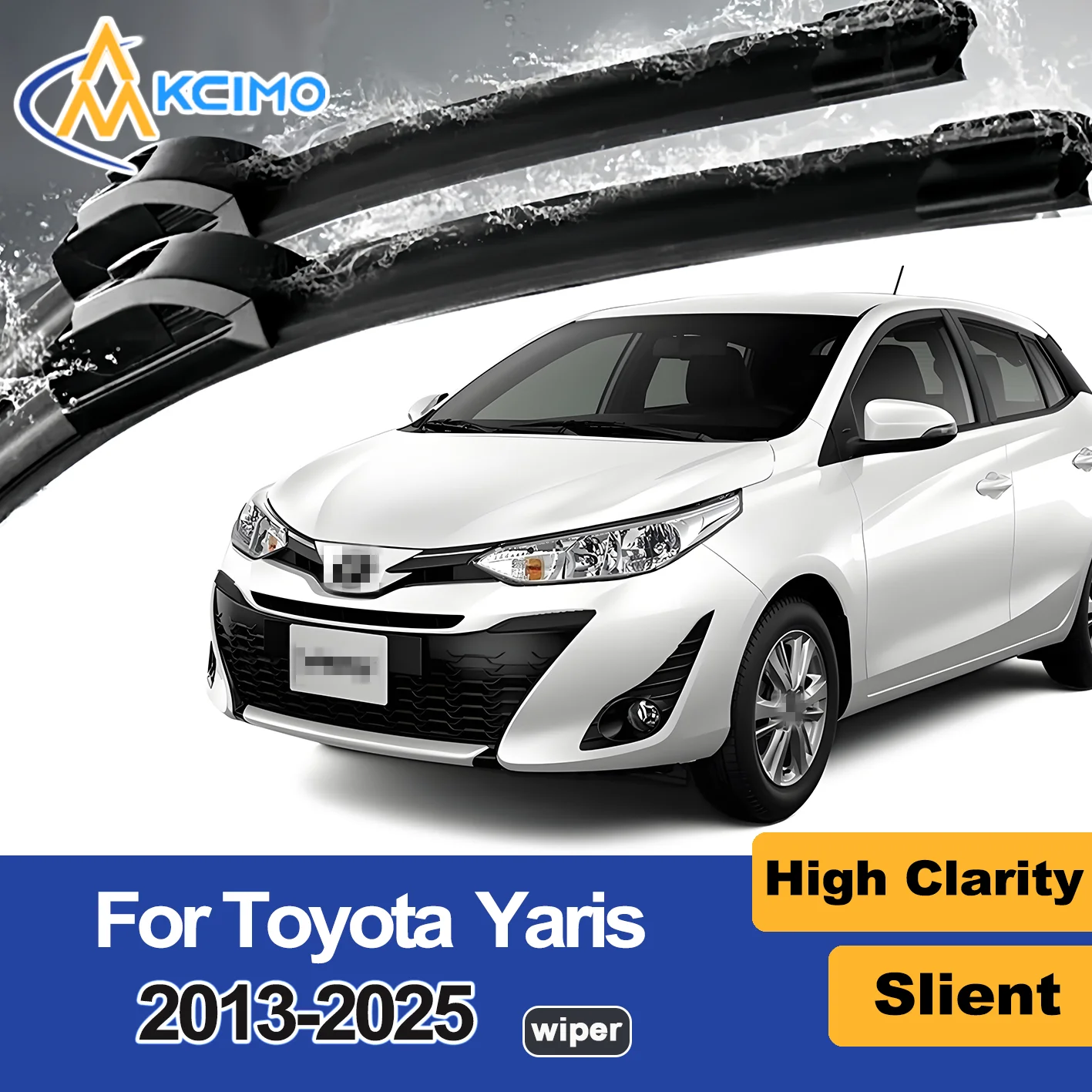 

2PCS New Wiper Blades for Toyota Yaris 2013-2025 Toyota Vios (Asia; sedan)/Vios FS (China; hatchback, FAW-Toyota) Front Windshie