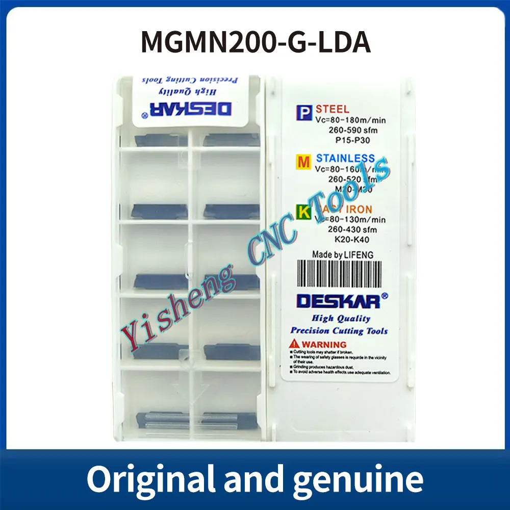 

DESKAR 100% Original MGMN150-G MGMN200-G MGMN250-G LF6018 LDA TF618K10 LF9018CNC cutting tool indexable threading carbide insert