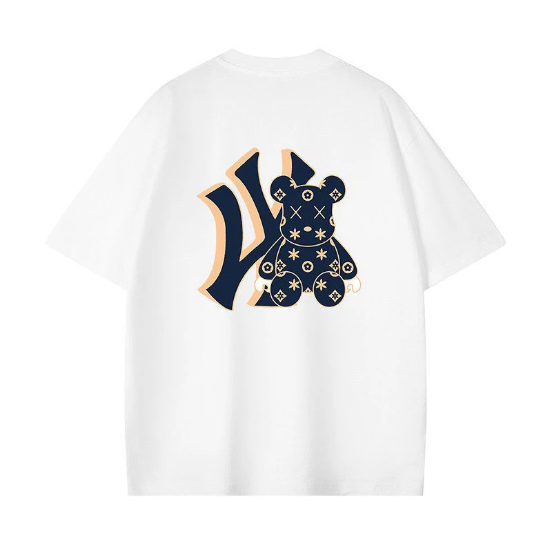 

Men's Cotton T-shirt Men's and Women's Universal All-match Cotton Round Neck Y2K Retro Trend Pattern Printed Short Sleeve