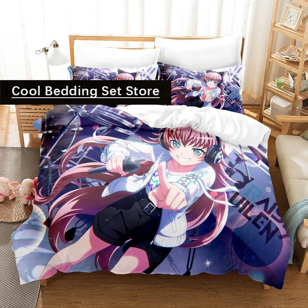 

New Nyubara Reona Bedding Set Single Twin Full Queen King Size Bed Set Aldult Kid Bedroom Duvetcover Sets 3D Print Anime 2022