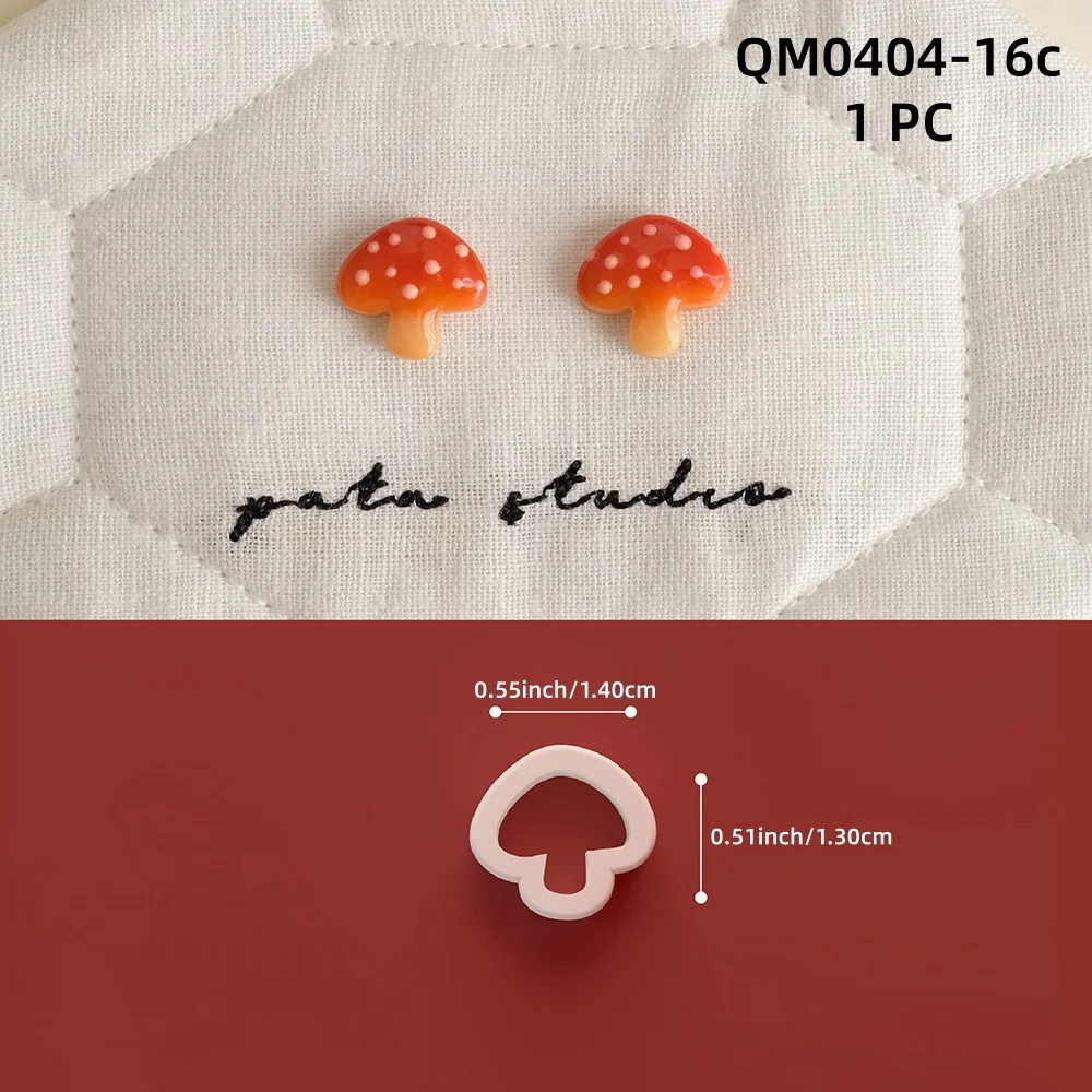 1 Stück Mini-Schmuckherstellungs-Set, Niedliche Ohrringe, Polymer-Ton-Ausstecher, Tulpen-/Schmetterlings-Töpferform, DIY-Knopf-Anhänger, Tonpresswerkzeuge – Detail 8