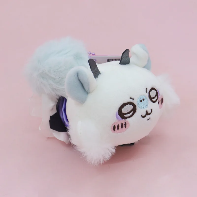 Chiikawa Hachiware Usagi Momonga 10cm pingente de mochila de pelúcia fofa, chaveiro, presente de aniversário infantil