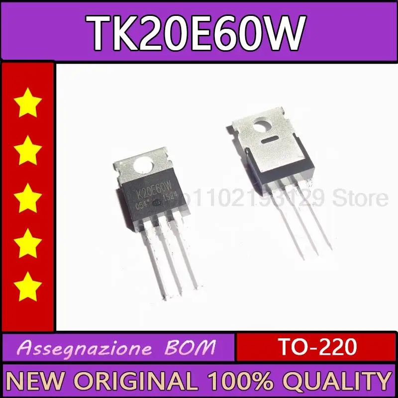 10 piezas K20e60w, nuevo, importado, tk20e60w