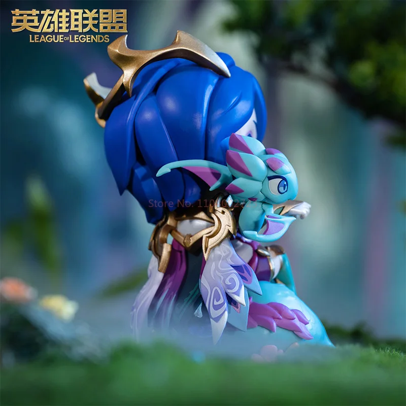 LOL League of Legends FAE DRAGON, Ashe13 ° Aniversário, Versão Q, Figuras de Ação Anime, Ornamentos Colecionáveis, Presente Modelo, Original