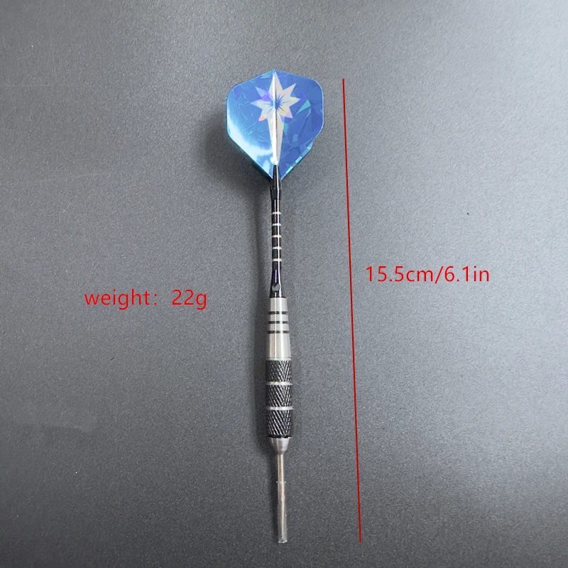 3Pcs /set Darts Steel Tip Darts 20g Professional Blue Sports Steel Pointed Darts Aluminium Alloy Dart Shafts Flight