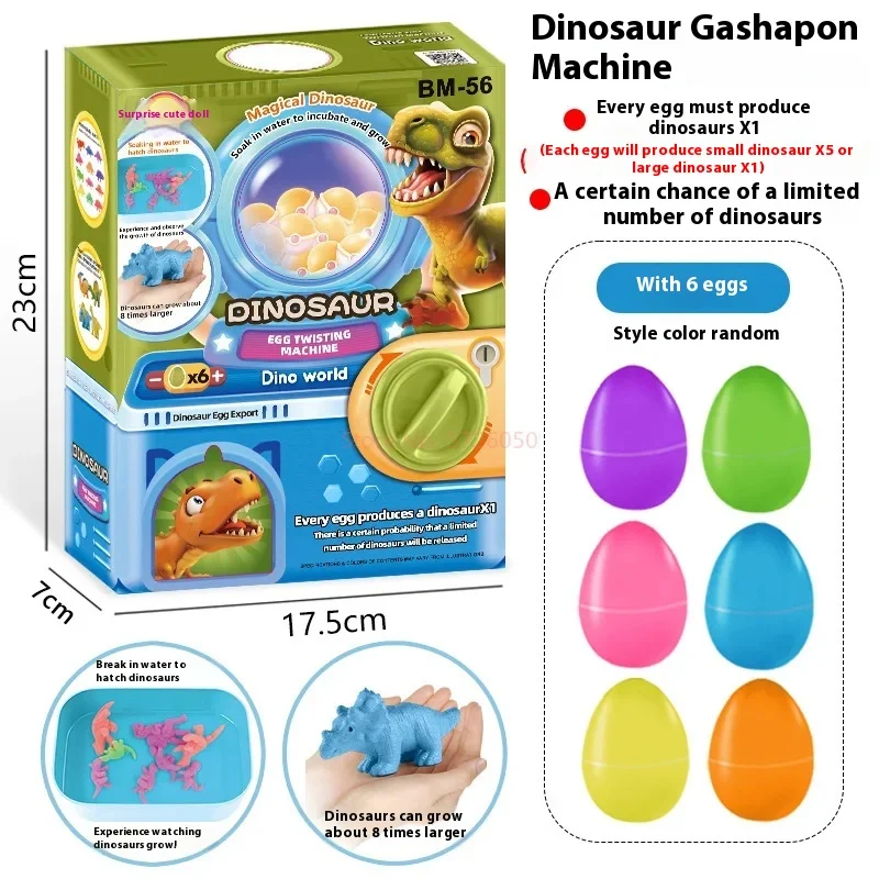 Nueva máquina de torsión de huevos DIY para niños, caja ciega de juguete, dinosaurio de dibujos animados, sorpresa, mini muñeca con garra, consola de juegos, juguete, regalo para niños