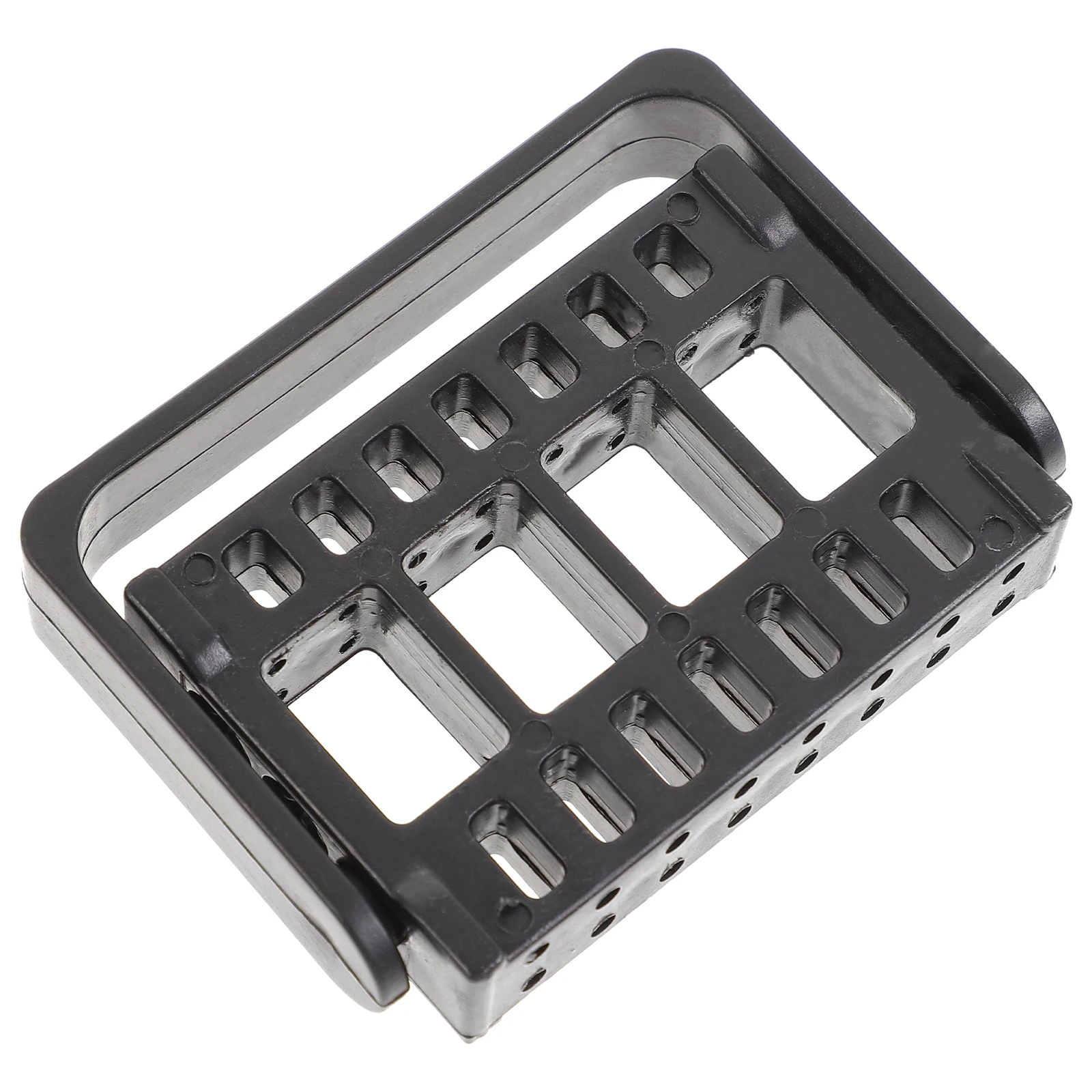 Boîte à outils de meulage des ongles, conception à 16 trous, organisateur pratique et Durable pour outils de manucure, boîte à outils de meulage des ongles rose