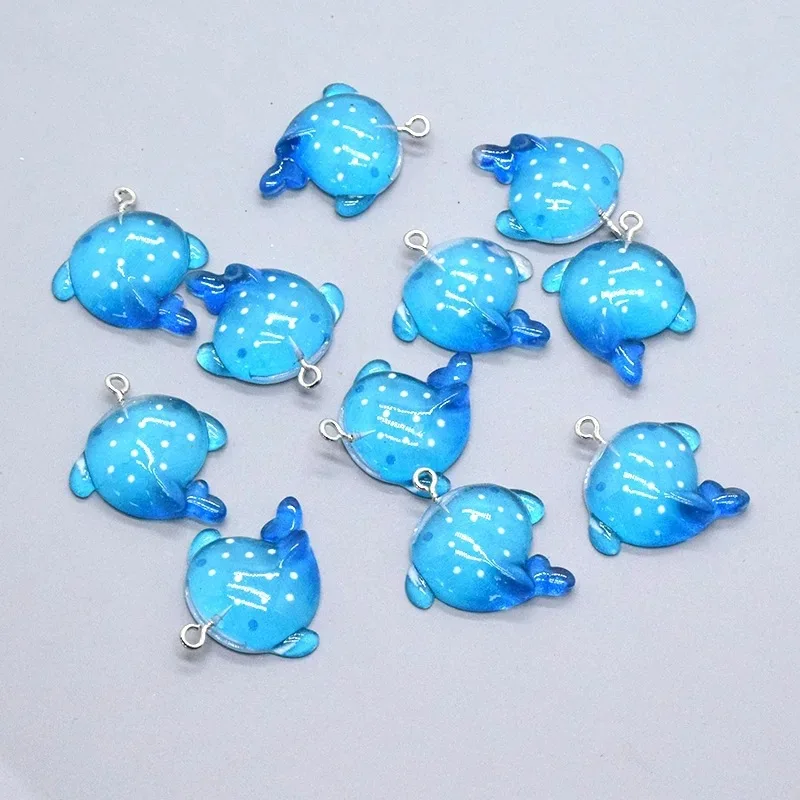 

10Pcs Fashion Cute Spotted Mermaid Charms Marine Animal Whale Resin Pendant For Phone Keychain Necklace Earring Diy Jewelry Make