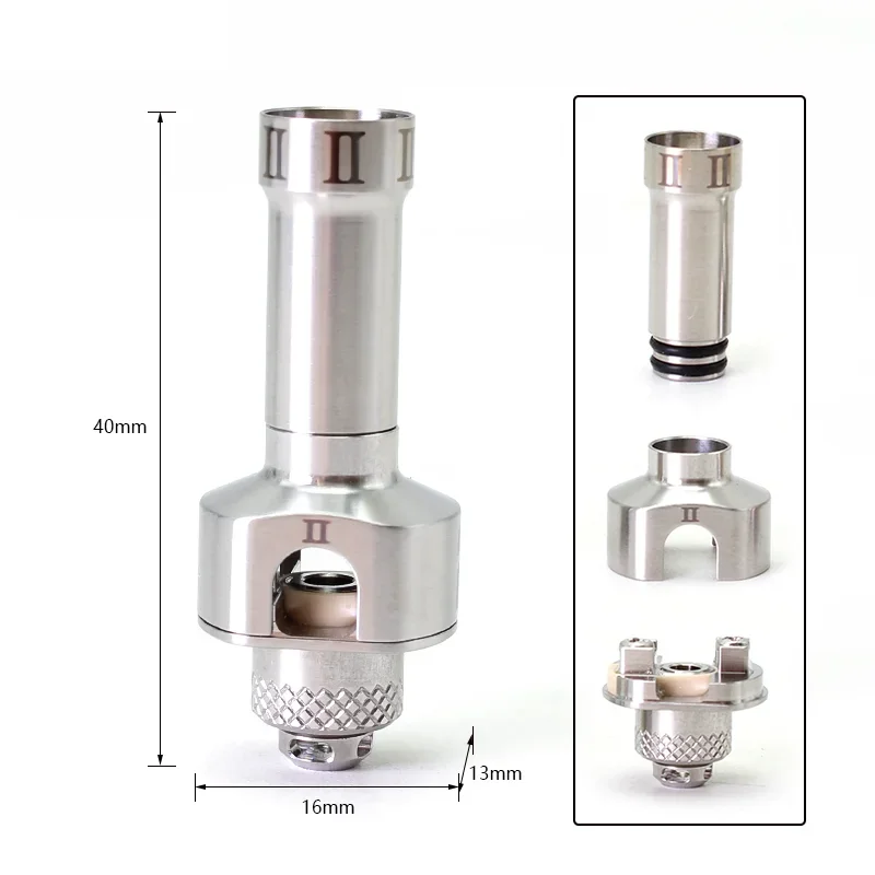SXK Style NT2U RBA GHOST BUS CLUB 316SS 5.1 8 MTL RDL DL BB Mod Billet Box Boro Mod replacement coil for vape mods - gallery image 2