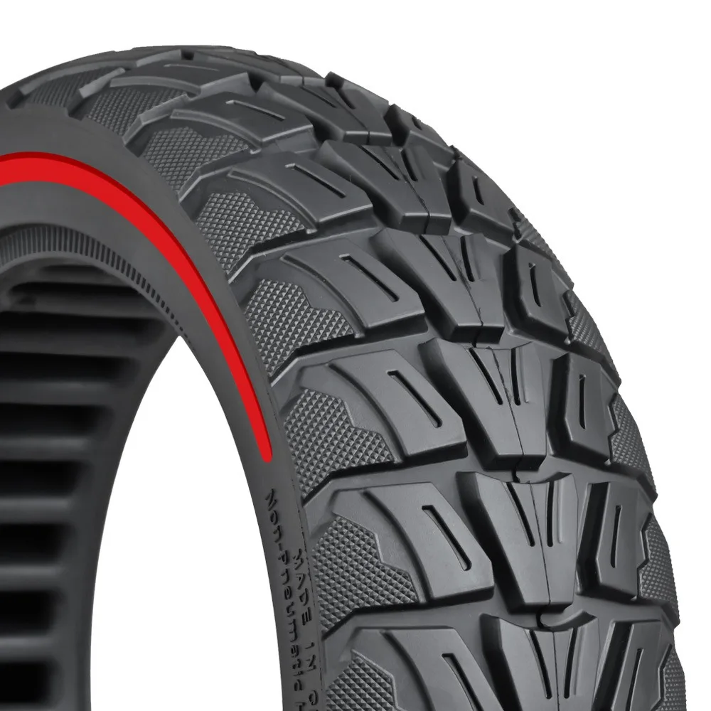 Solid Tire 70/60-7.5 for Electric Scooter with For honeycomb Structure Shock Absorbing Elastic Rubber Black Red