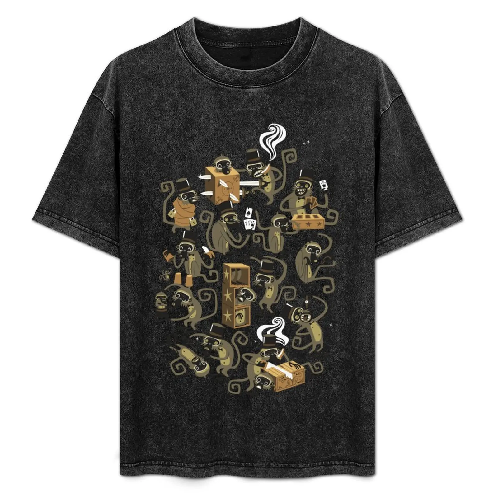 

Monkey Magic (brown) T-Shirt vintage graphic tee anime figures custom t shirt t shirt men 100℅ cotton