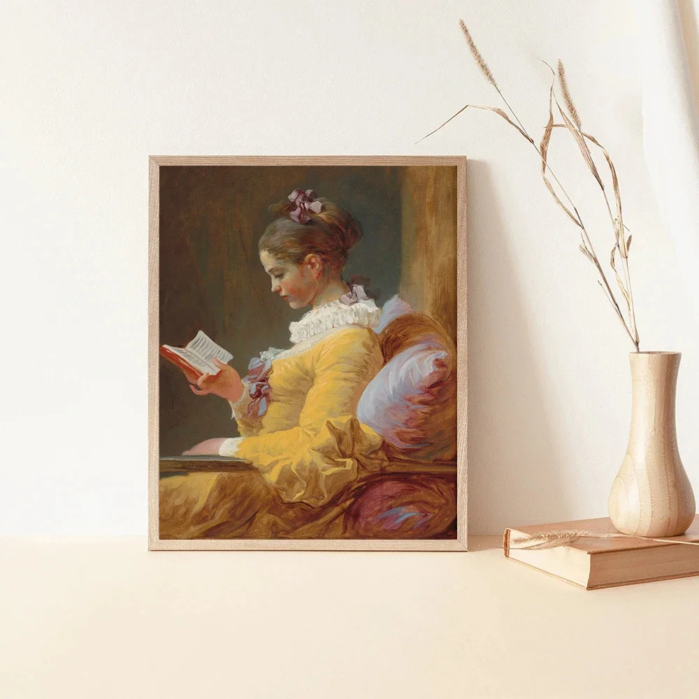 Victorian Woman Painting Moody Lady Portrait Retro Court Poster and Canvas Printing Wall Art Picture for Kitchen Room Home Decor