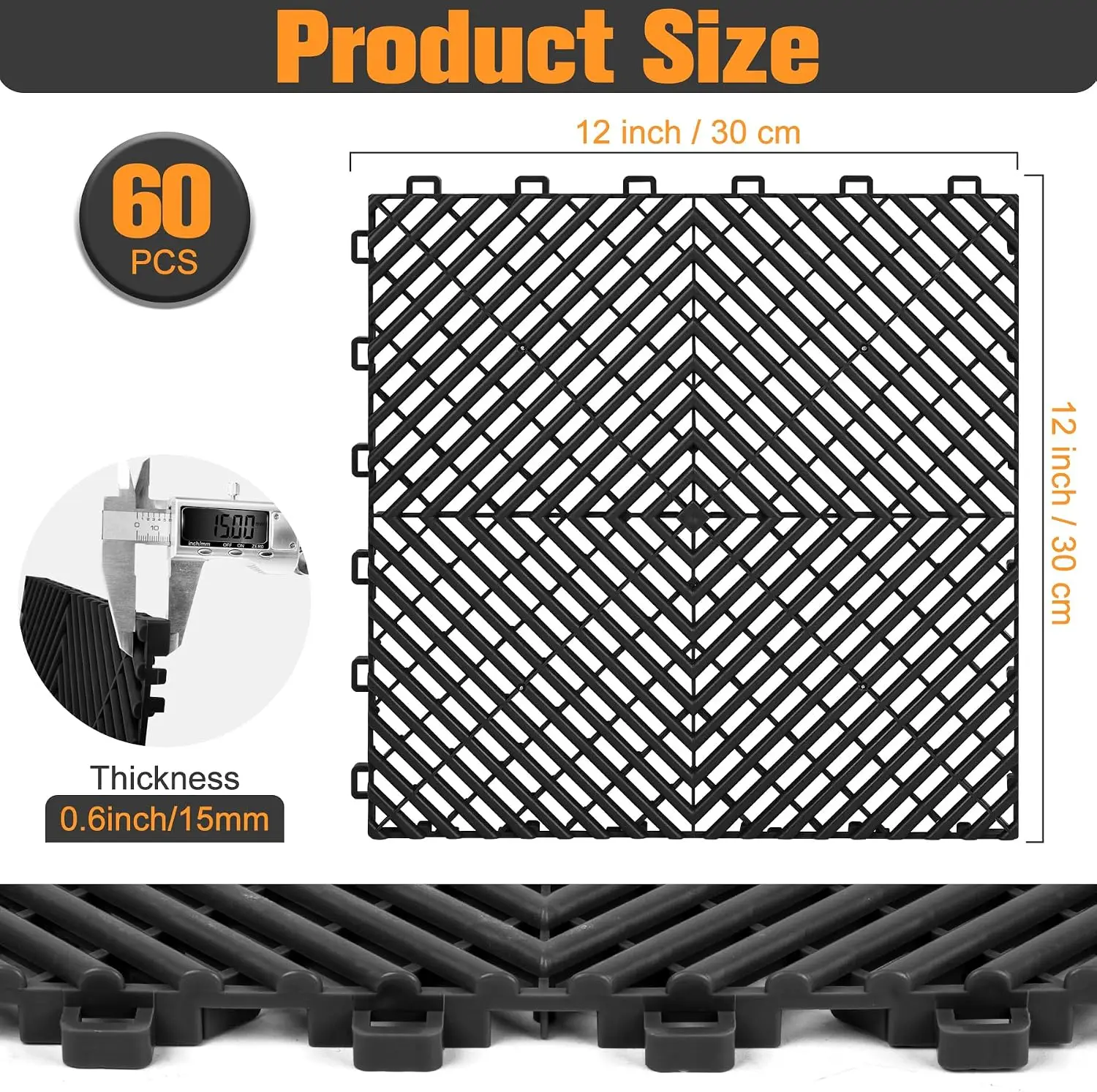 Interlocking Drainage Tiles 12