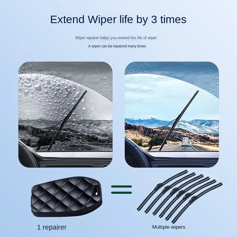 شفرة ممسحة الزجاج الأمامي للسيارة ، مرمم مجدد ، ممسحة سيارات عالمية لإكسسوارات أدوات إصلاح خدش الزجاج الأمامي #3