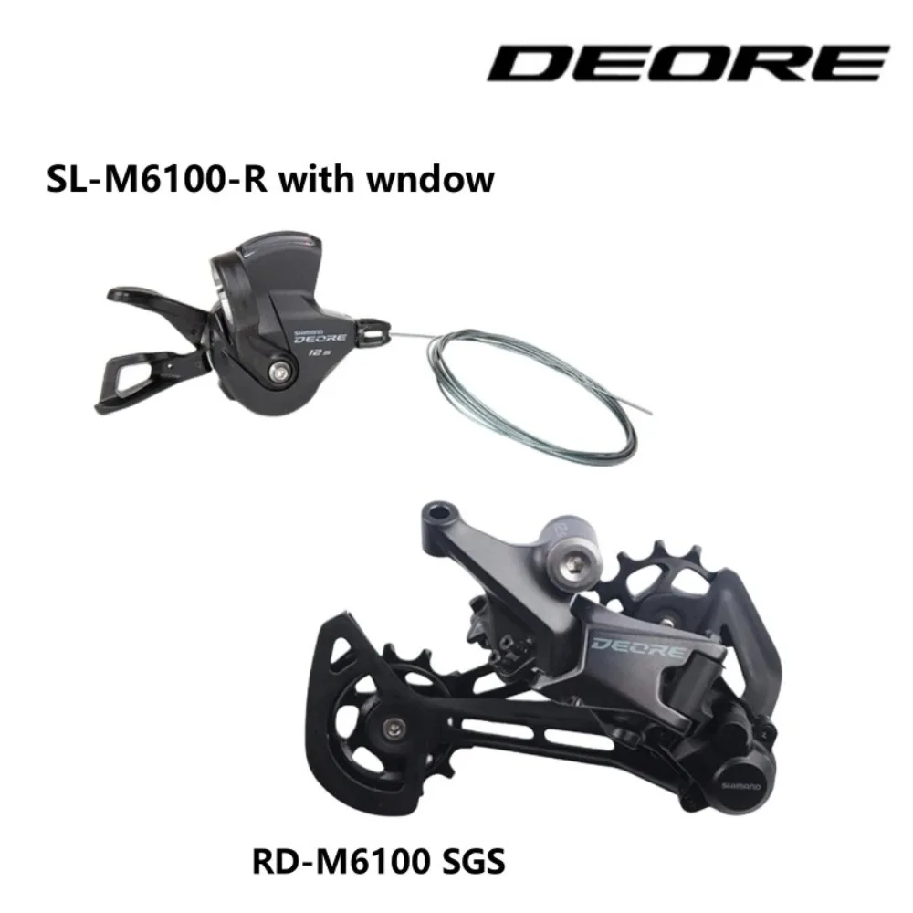 Оригинальный рычаг переключения передач Deore SL-M6100Right12 + задний переключатель RD-M6100, сертифицированный SGS для велосипедов, детали для езды на горных велосипедах, плавное переключение