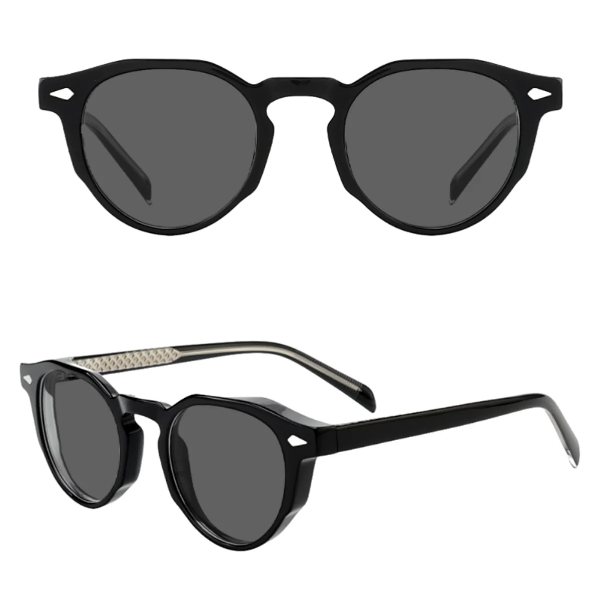 

Vintage Designer Sunglasses for Women Acetate Retro Round Sun Glasses Men