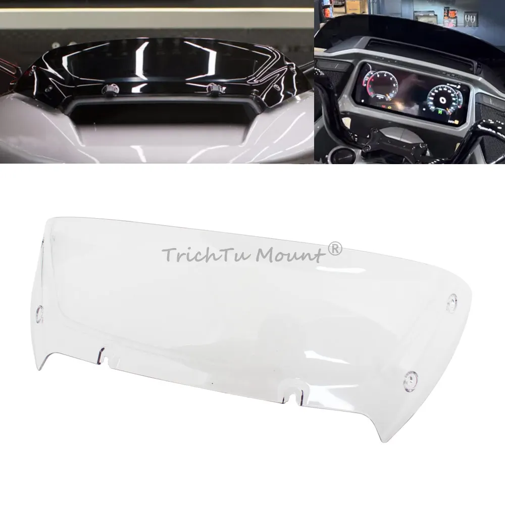 

Motorcycle Accessory 6" Wind Splitter Windshield Deflector Windscreen Fit For Harley Road Glide CVO ST FLTRXSTSE 2024 -Later