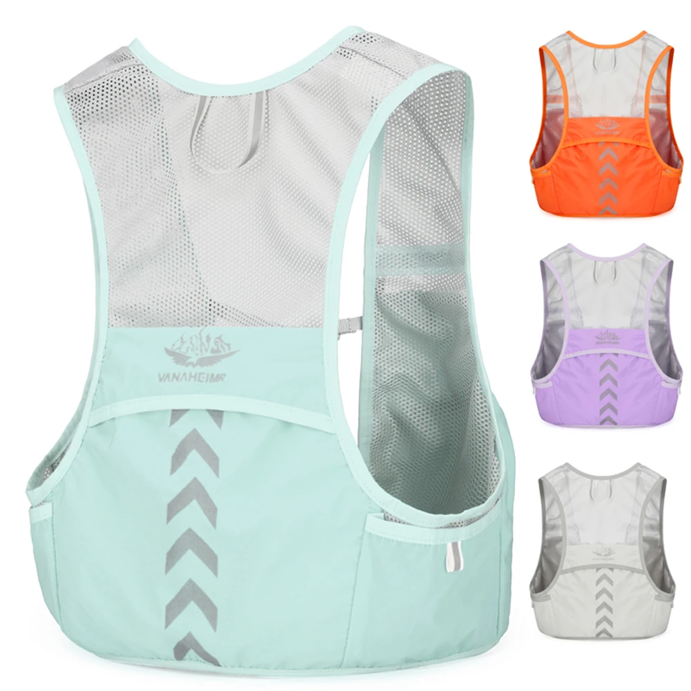 حقيبة ظهر للجري في الهواء الطلق خفيفة الوزن قابلة للتنفس حقيبة دراجة ماراثون للنساء والرجال حزمة وظيفية للدراجات الماراثون والمشي لمسافات طويلة