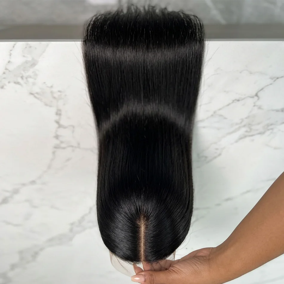 

40 Inch Extra Long 250% Density Natural Black 13x4 HD Lace Frontal Bone Straight Silky Soft 13x6 Remy Human Hair Wig Pre Plucked Hairline Invisible Bleached Knots Wear and Go 5x5 Glueless Closure Bouncy Thick Full Ends