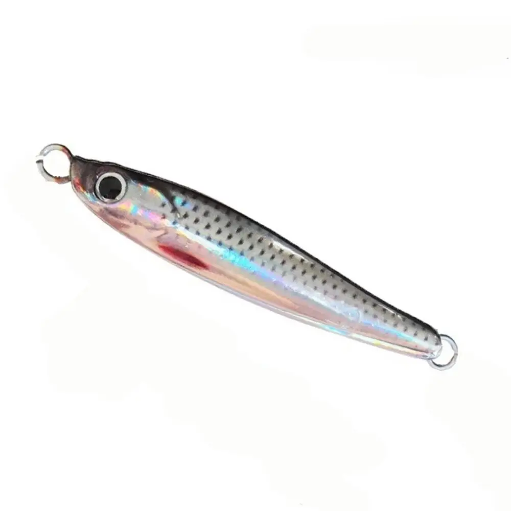 Durable 2pcs Metal Jig Lure 10g 20g No Hook Fish Iron Plate UV Coating All Water Layers Biomimetic Fishing Lure For Pike