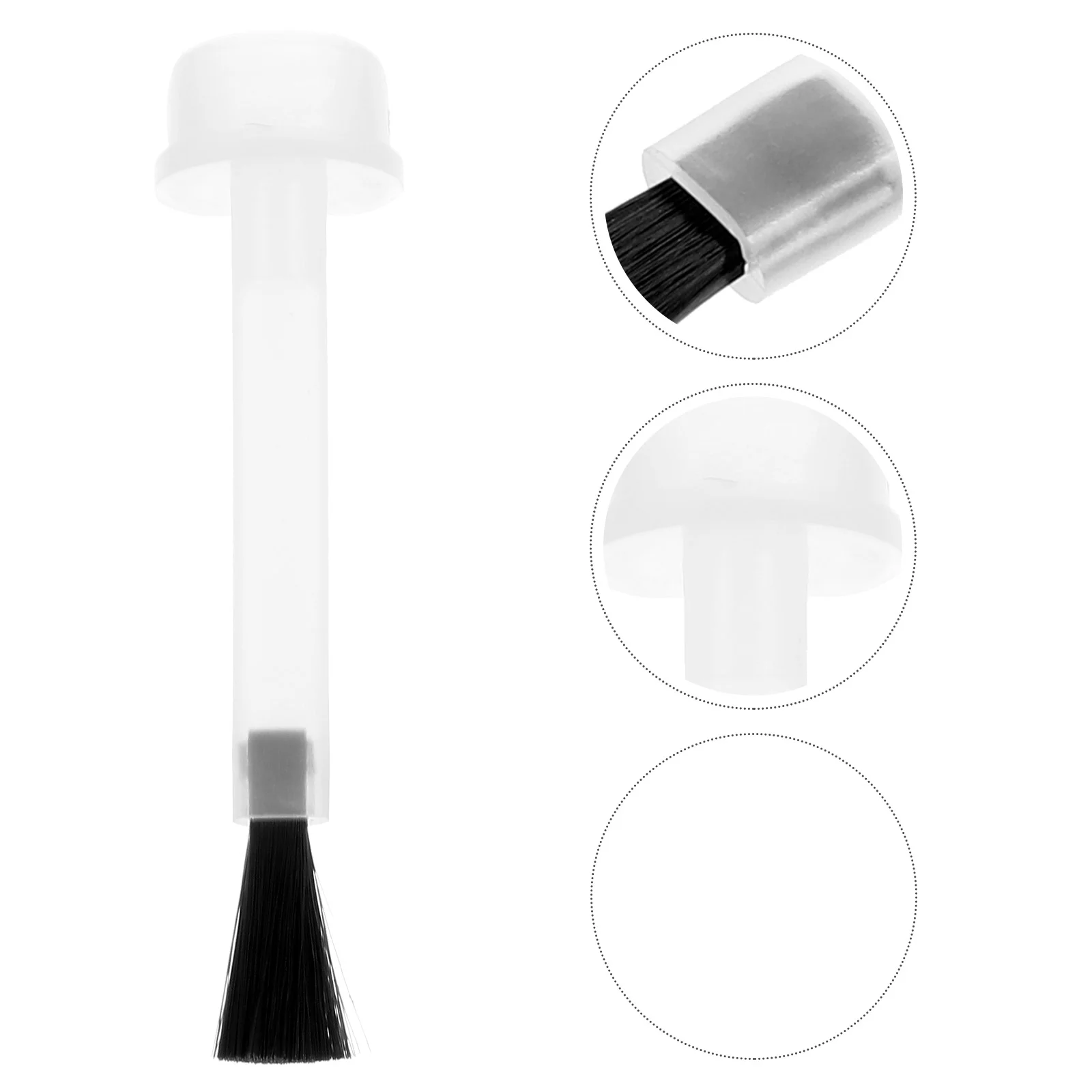 Brosse spéciale pour vernis à ongles, 20 pièces, petits capuchons HI, remplacement de gel, colle, plastique transparent