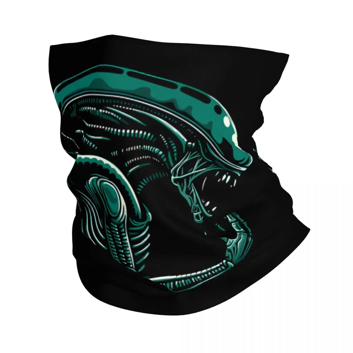 Cool Alien Scarf Neckerchief Neck Face Mask Polyester