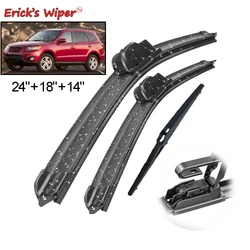 Erick's Wiper Front & Rear Wiper Blades Set Kit For Hyundai Santa Fe CM 2007 - 2012 Windshield Windscreen Window 24