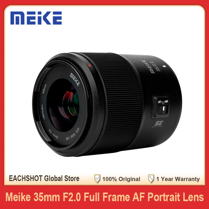 

Meike 35mm F2.0 Full Frame Mirrorless Camera STM Stepping Motor Auto Focus Portrait Lens for Z Mount Sony E Cameras