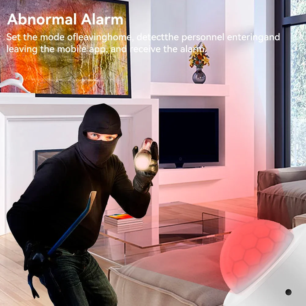 Tuya Zigbee Motion Sensor Human Presence Sensor Smart Home PIR Detector Zigbee Hub Required Work with Alexa Google Assistant