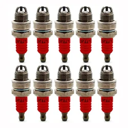 10 Pieces L7TJC Spark Plug for Gasoline Chainsaw and Brush Cutter