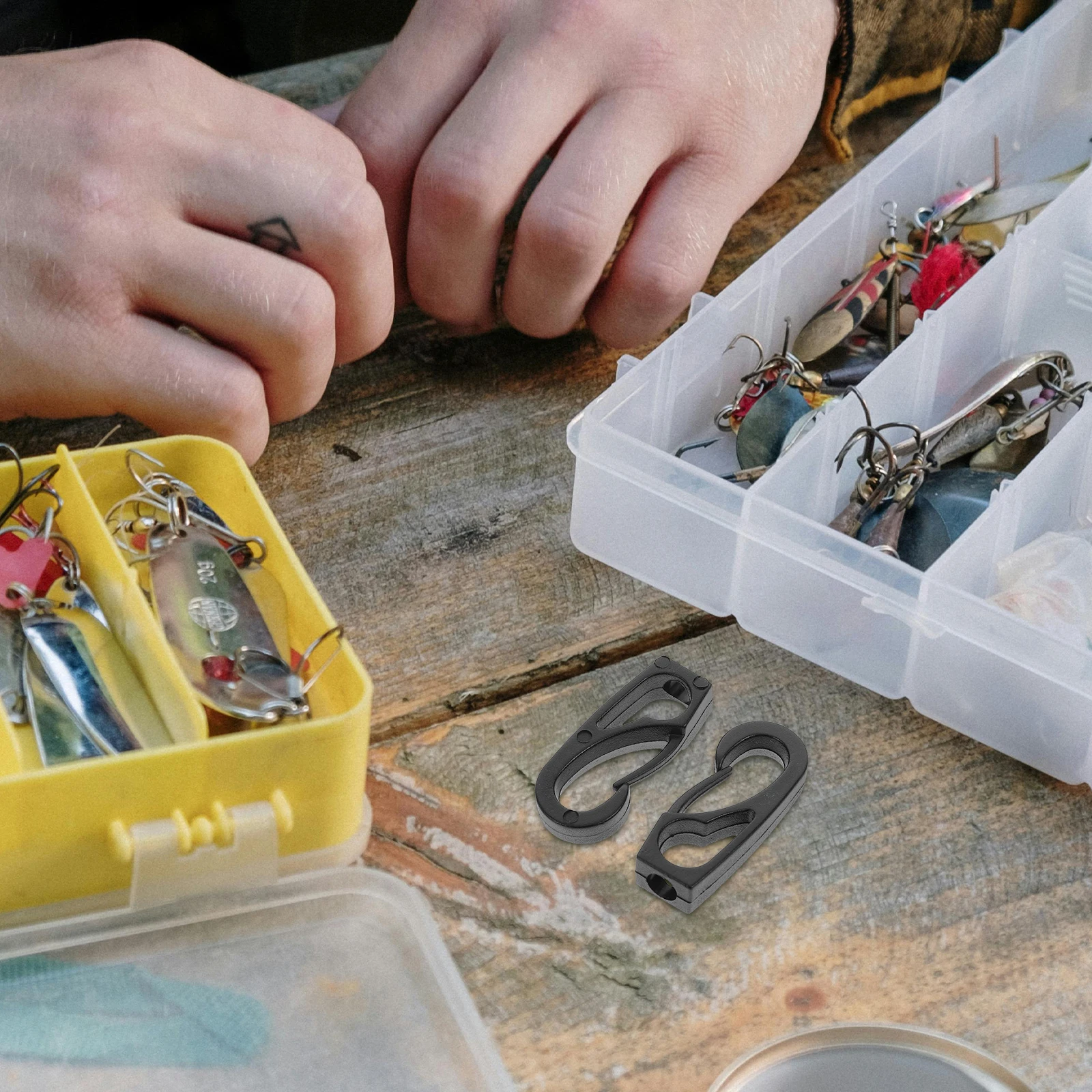 

10pcs Plastic Bungee Cord Clips Durable Universal Kayak Canoe Accessories Outdoor Water Activities Boat Rope