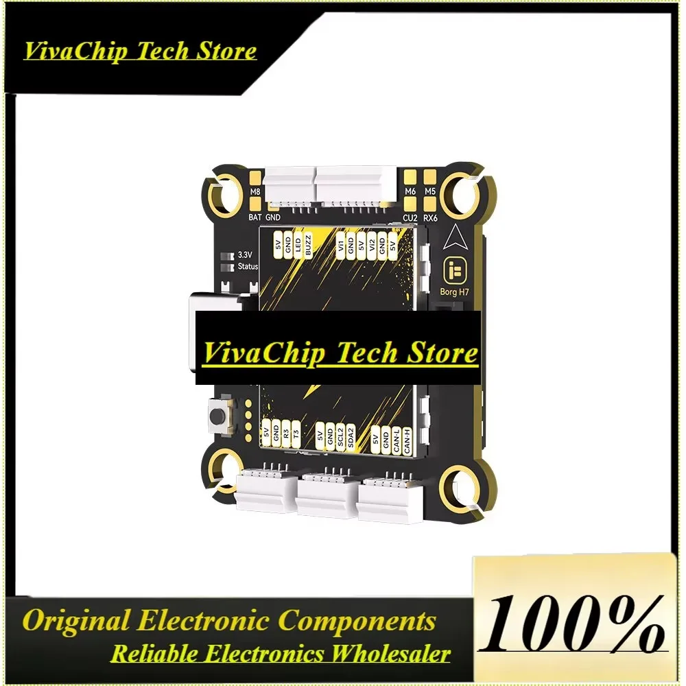 VivaSiFlight BLITZ H7 Flight Controller 30.5x30.5 STM32H743 Dual Gyro ICM42688 4-12S LiHV 7 UARTs Betaflight For FPV Racing Dron
