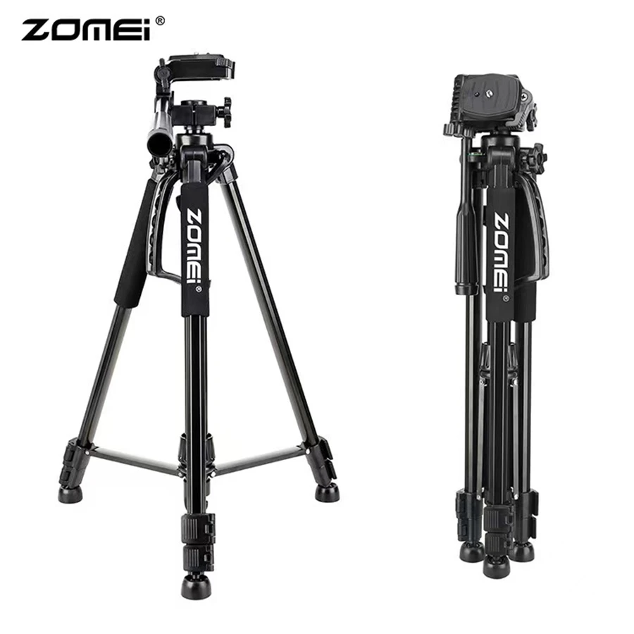 

61'' 155cm Tall Lightweight Travel Tripod for Professional Camera Mobile Phone With 360°Rotation Ball Head for Panorama Shooting