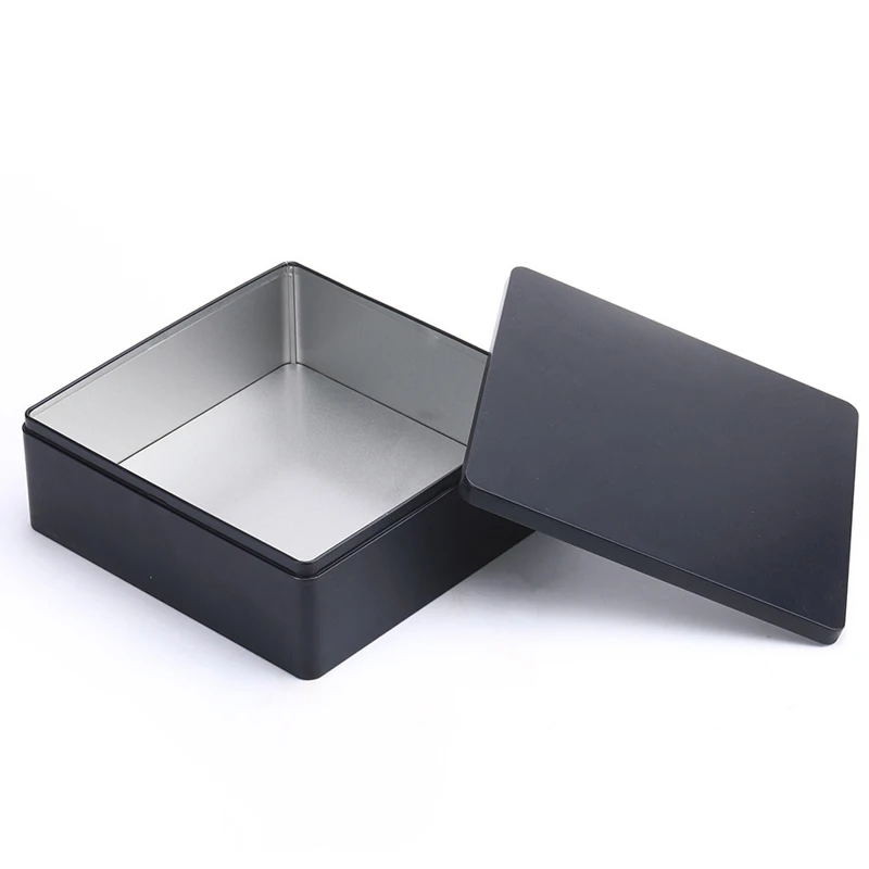 Square Rectangle Tin Metal Iron Box for Gift Present Box with Customized Picture or Logo Matt Surface print available