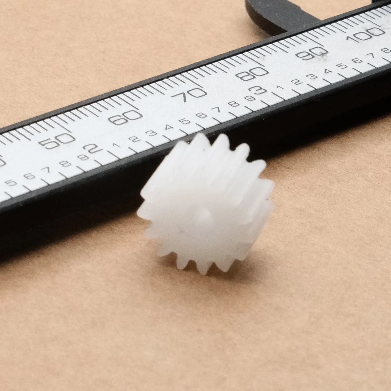 0.8M Plastic Flat Gear D-Hole 8MM-Length Nylon Spur Gear DIY Toys Motor 10-25 Teeth