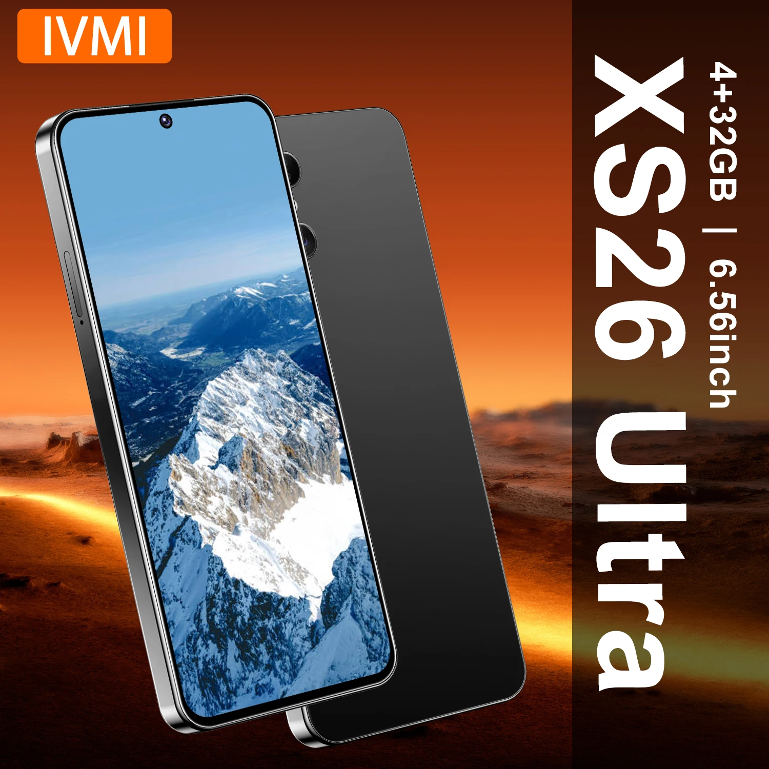 IVMI XS26 Ultra Smartphone Android 12 6.56 inch Screen 4+32GB 8+16MP 4000mAh For Google Play Store Face ID Mobile Phones