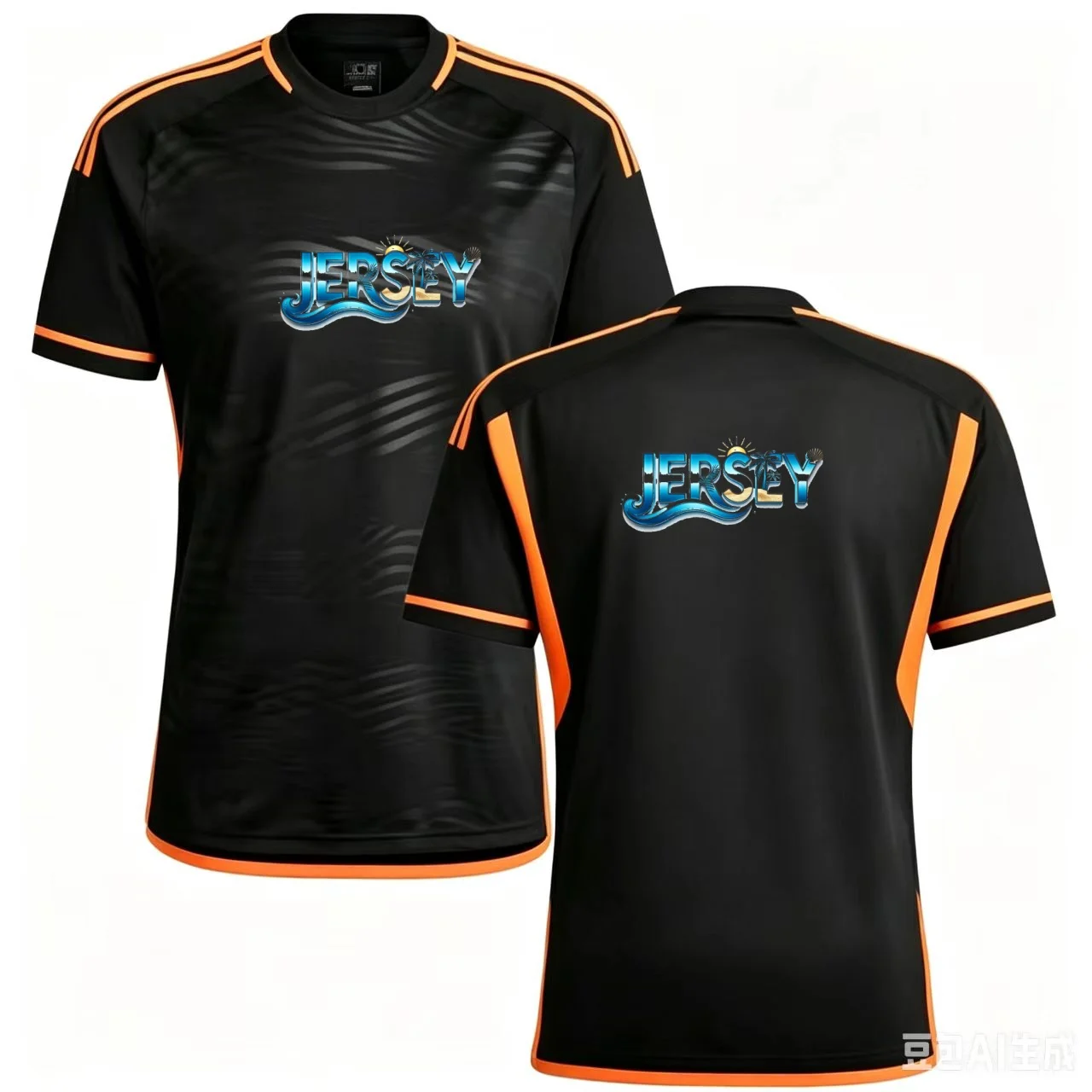 Summer Men Quick Dry Football Jersey Striped Edge Crew Neck Sports Shirts Breathable Letter Print Training Running Athletic Shor
