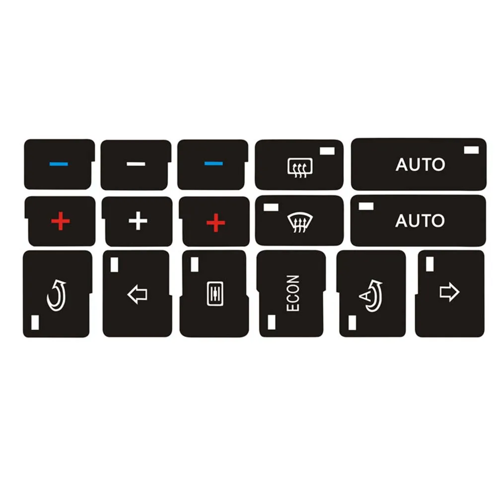 For Audi A4 B6 B7 Repair Sticker Power Window Switch Button Repair Kit Dashboard Panel Alarm Climate Button Radio Sticker