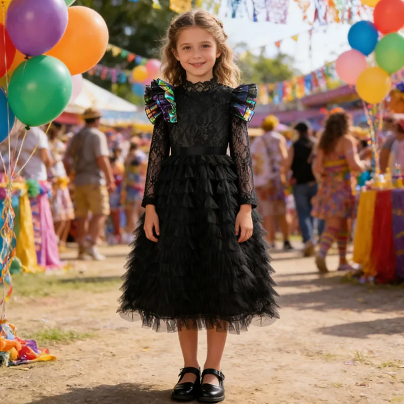 

Карнавальный костюм для детей, карнавальный костюм злого фильма, платье принцессы Эльфаба ведьм с плащом, комплект для ролевых игр на день рождения